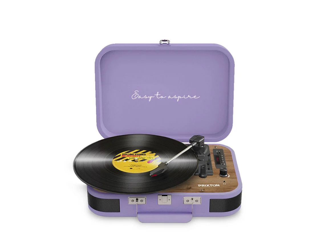 Tocadiscos PRIXTON VC600 Lila (Manual - Velocidad: 33 1/3 - 45 - 78)