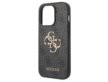 Funda para iPhone 15 Pro GUESS Metal Plateado