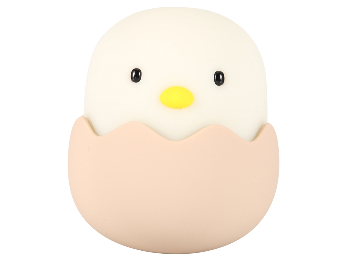 2026-lámpara Nocturna Led Recargable En Forma De Pollito Cute Silicona Usb Luz De Lectura Mini (blanco Frío)