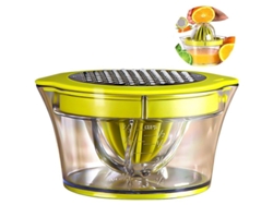 Exprimidor Manual Multifuncional 4 En 1 Para Naranjas Y Limones, 400 Ml Con Raspador.