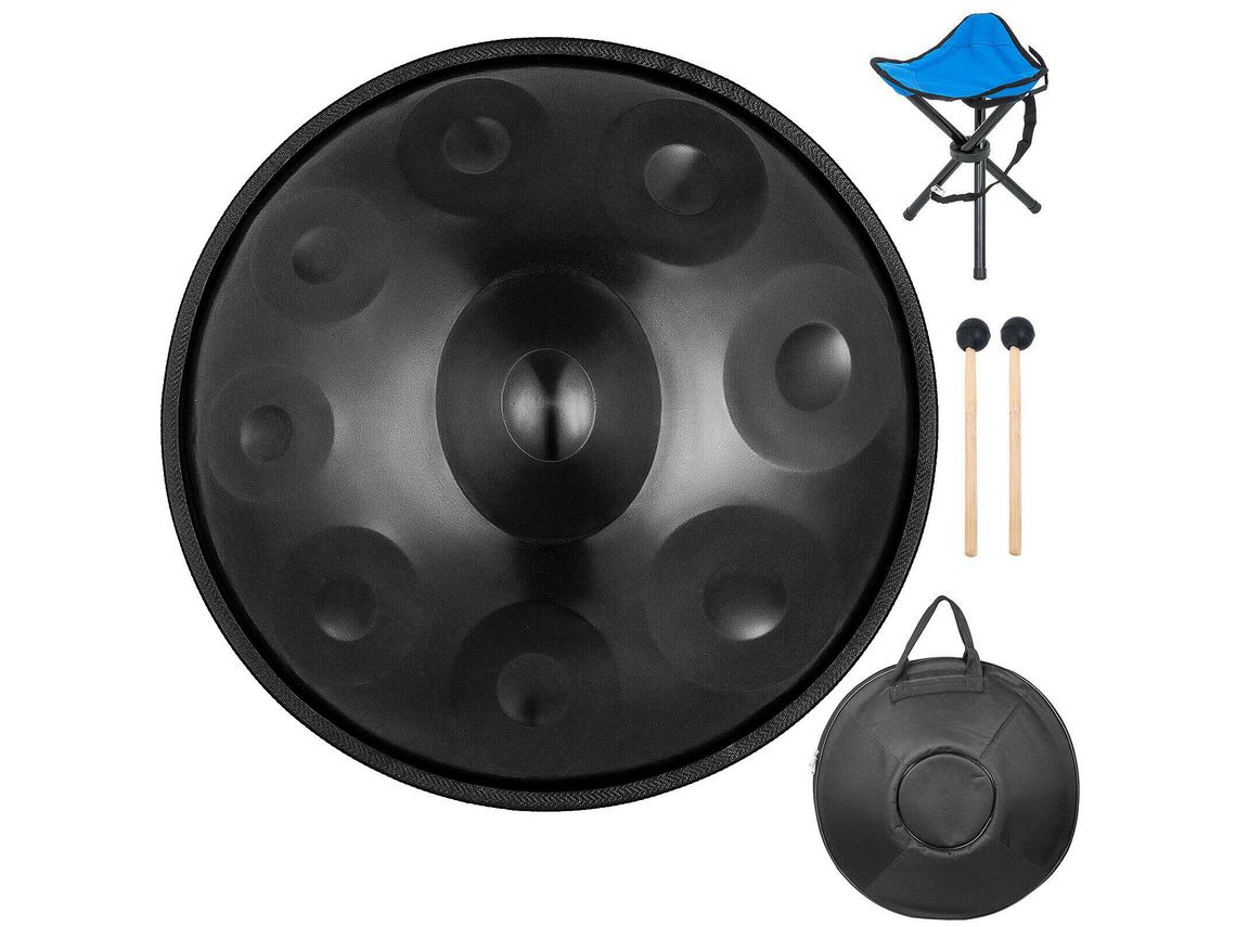 Tambor Handpan armónico marrón de 22 pulgadas 9 notas VEVOR