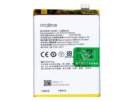 Batería Interna para Realme 8 Pro y 9 Pro Plus 5000mAh Repuesto BLP837 CLAPPIO