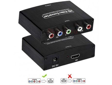 Plugues Ypbpr Convertidor Forhdmi Compatible Divisor Audio Vídeo Dvd Monitor Hdtv Proyector Enchufe Del