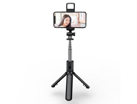 Palo de Selfie Trípode Slr Plegable Inalámbrico Luz Relleno Bluetooth