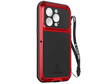 Funda para iPhone 14 Pro LOVE MEI Rojo