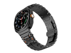 Correa para Samsung Galaxy Watch Ultra 2025 SFWINL de acero inoxidable con cierre de mariposa