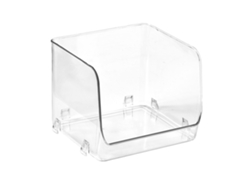 Estuche Multifuncional Apilable De Plástico Transparente Para Cosméticos, Ideal Para Maquillaje, De 15,5 X 15 X 12,8 Cm.