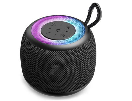 Altavoz portátil Altavoz Graves Estéreo Envolventes Altavoces Ducha Bolsillo Pequeños Bath CHRONUS Bluetooth Negro