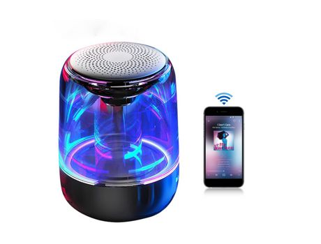 Altavoz portátil Altavoz Inalámbrico Reducción Ruido Subwoofer Sonido Estéreo Hifi CHRONUS Bluetooth Negro