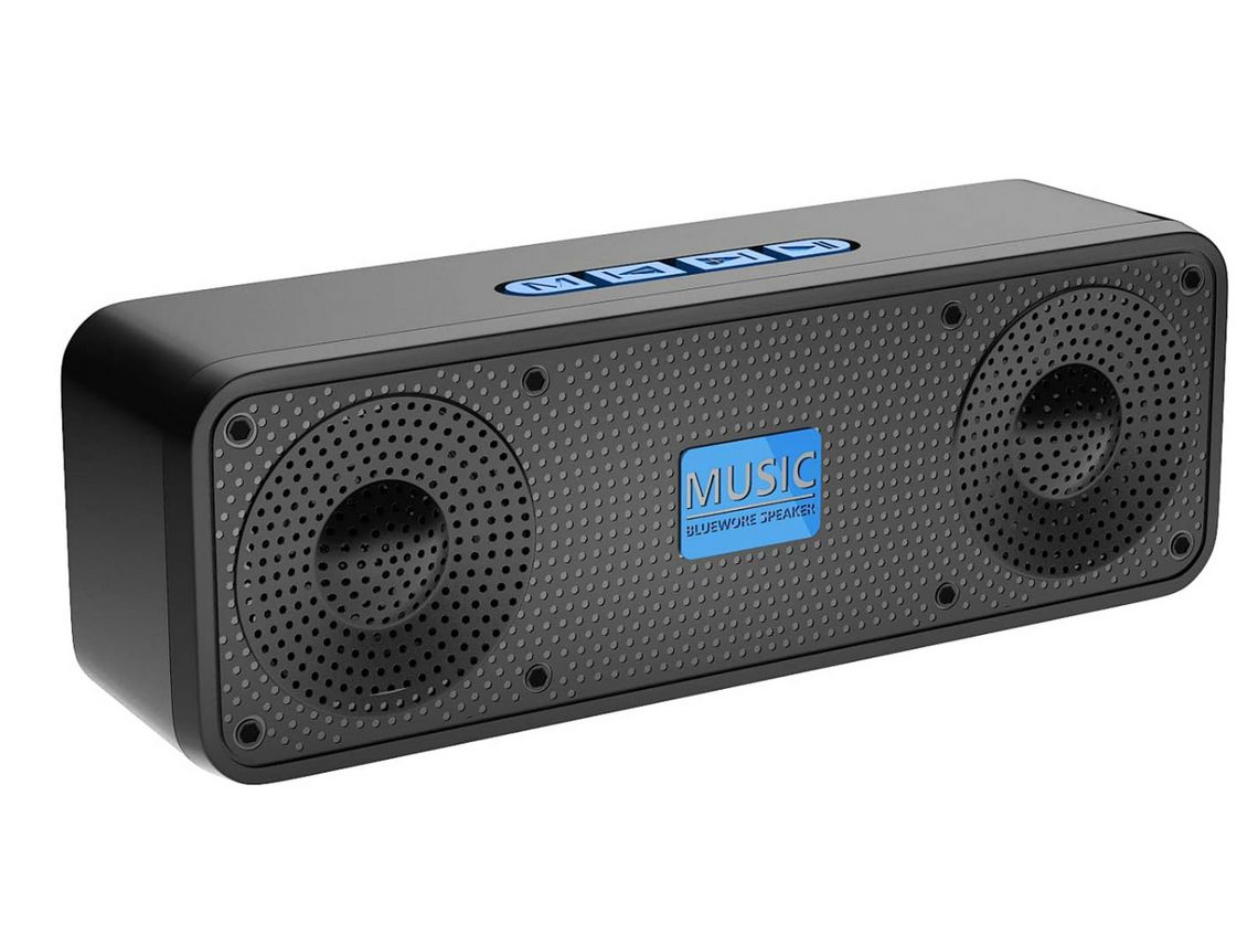 Altavoz portátil Altavoz Inalámbrico Portátil Único Radio Fm Aux Tf Tiempo CHRONUS Bluetooth Negro