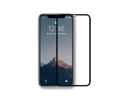 Protector de Pantalla para iPhone X WOODCESSORIES Vidrio Templado Negro