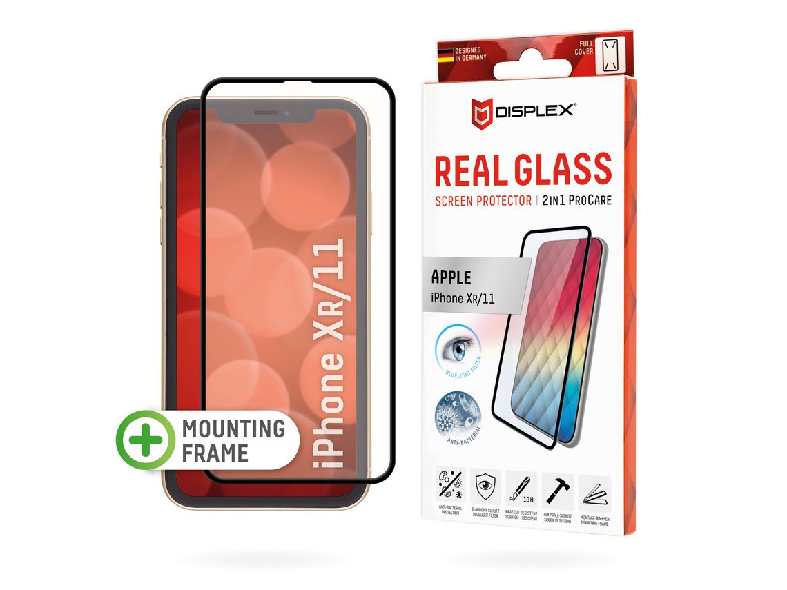 Protector de Pantalla para iPhone XR DISPLEX Vidrio Templado Transparente