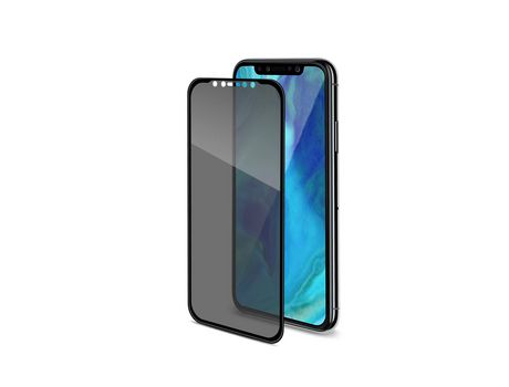 Protector de Pantalla para iPhone XS Max CELLY Vidrio Templado Negro