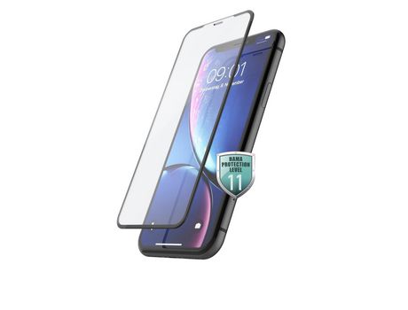 Protector de Pantalla para iPhone XR HAMA Vidrio Templado Negro
