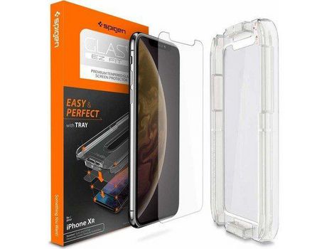 Protector de Pantalla para iPhone XR SPIGEN Vidrio Templado Transparente