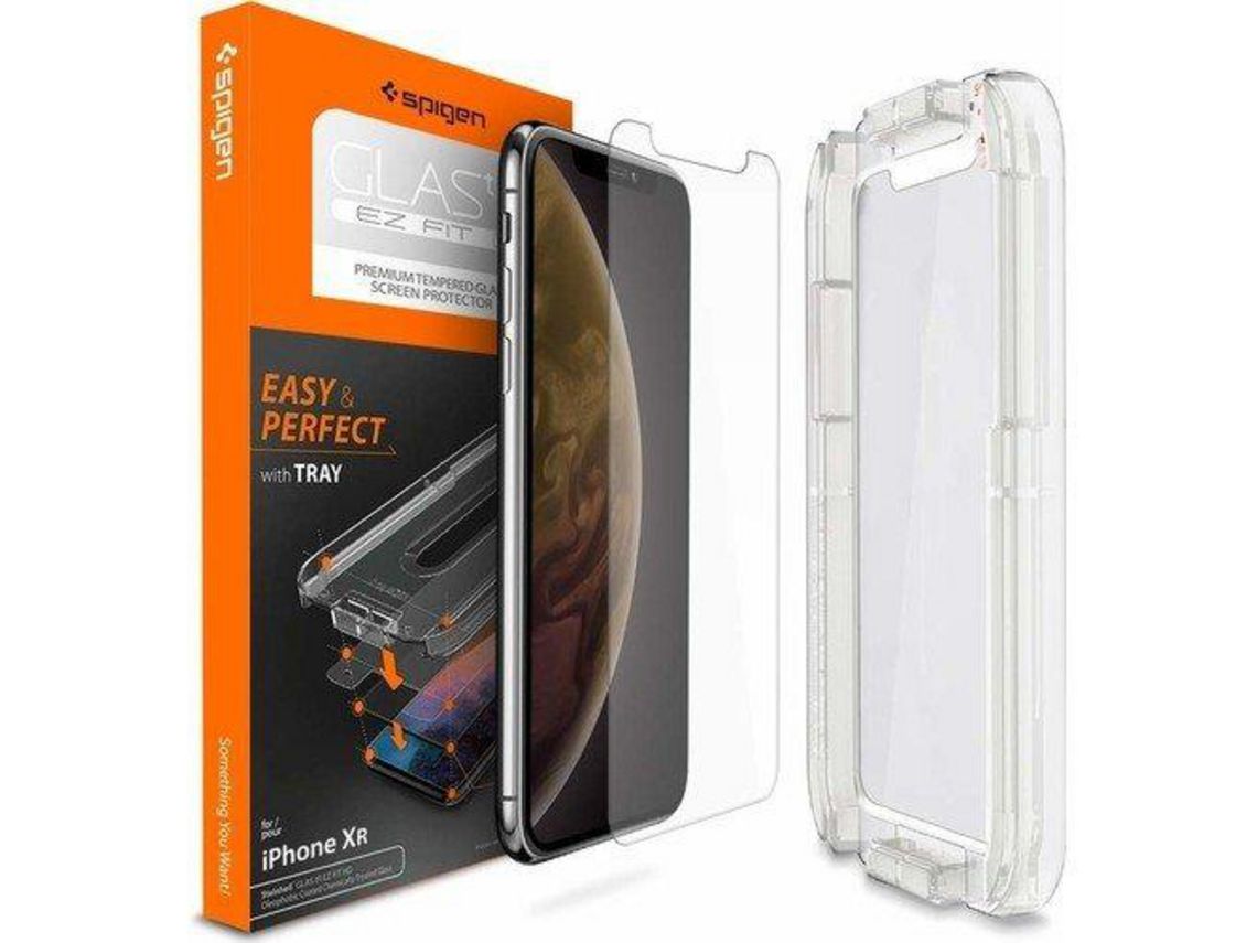 Protector de Pantalla para iPhone XR SPIGEN Vidrio Templado Transparente