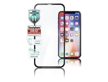 Protector de Pantalla para iPhone XR HAMA Vidrio Templado Negro