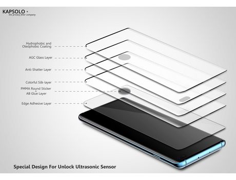 Protector de Pantalla para Samsung Galaxy S9+/S9 KAPSOLO Vidrio Transparente