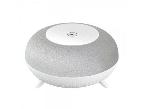 TECH FUZZION Altavoz Puerto Bluetooth con Base de Carga Inalámbrica Gtf08Gris