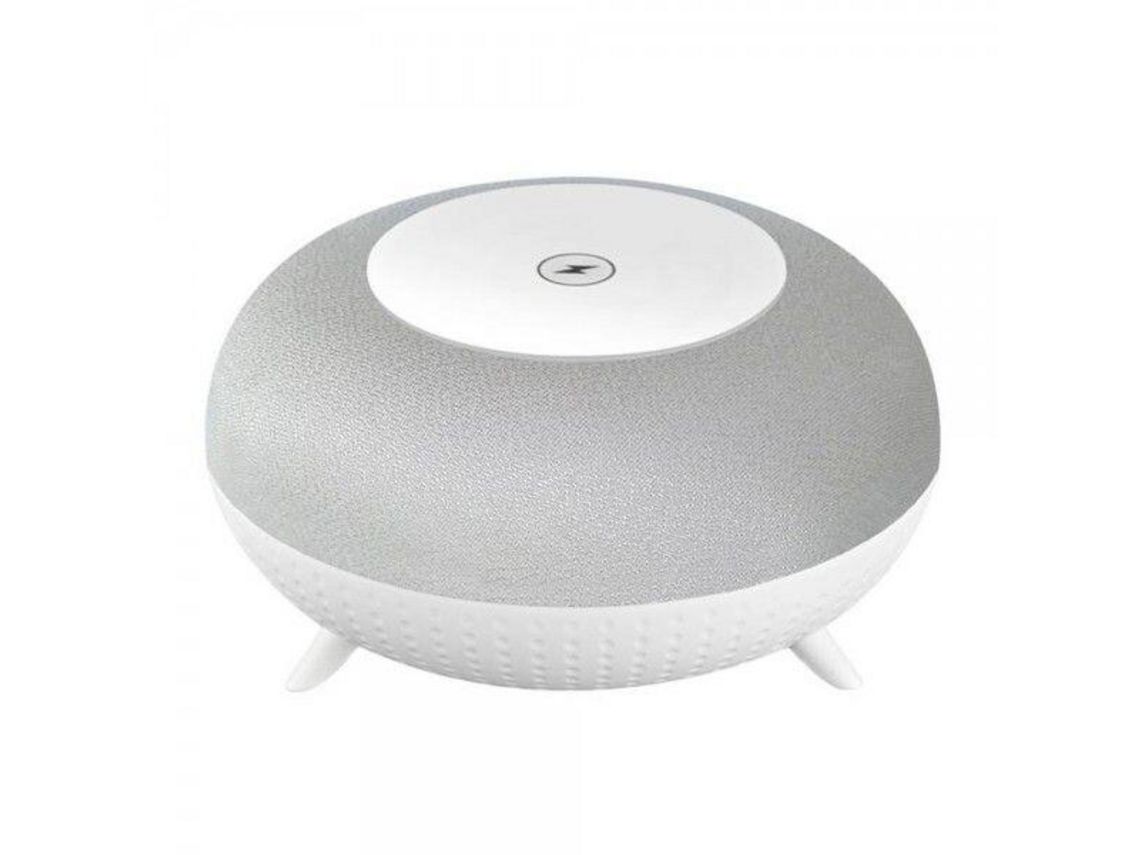 TECH FUZZION Altavoz Puerto Bluetooth con Base de Carga Inalámbrica Gtf08Gris