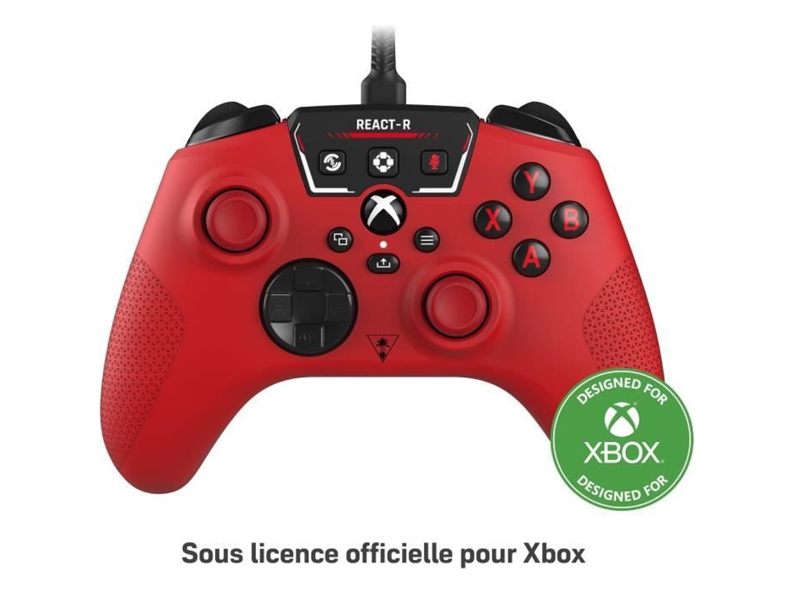 Mando De Juego Con Cable Turtle Beach React R Rojo Xbox Y Windows