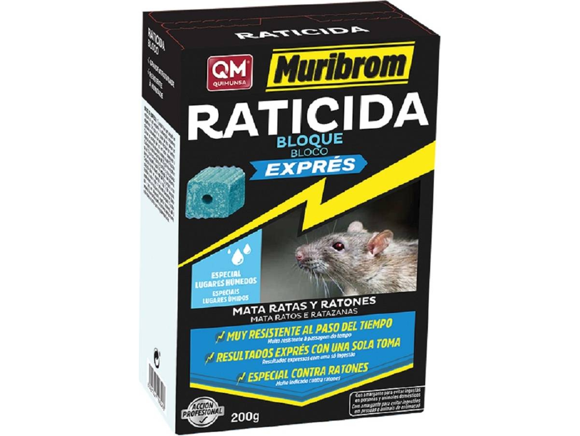 Veneno QUIMUNSA Bloque Exprés Raticida