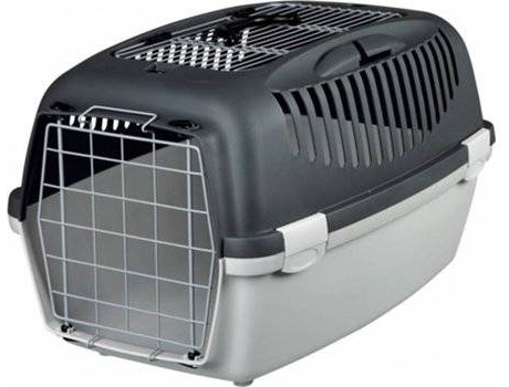 Transportín para Perros TRIXIE Transpirable (Gris - Metal - Hasta: 12 Kg - S - Porte Pequeño)