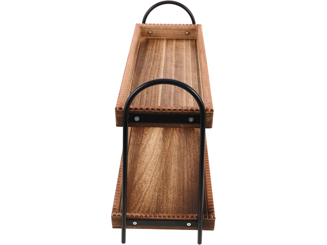 Estantería Madera Niveles Encimera Ideal Cocina Organizador Almacenamiento Multiusos Productos Cuidado