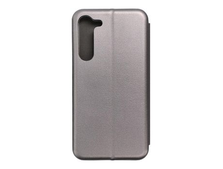 Funda de piel sintética para Samsung S23 PLUS gris