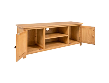 Maison Exclusive - Mueble para el televisor madera maciza de roble 110x35x44 cm