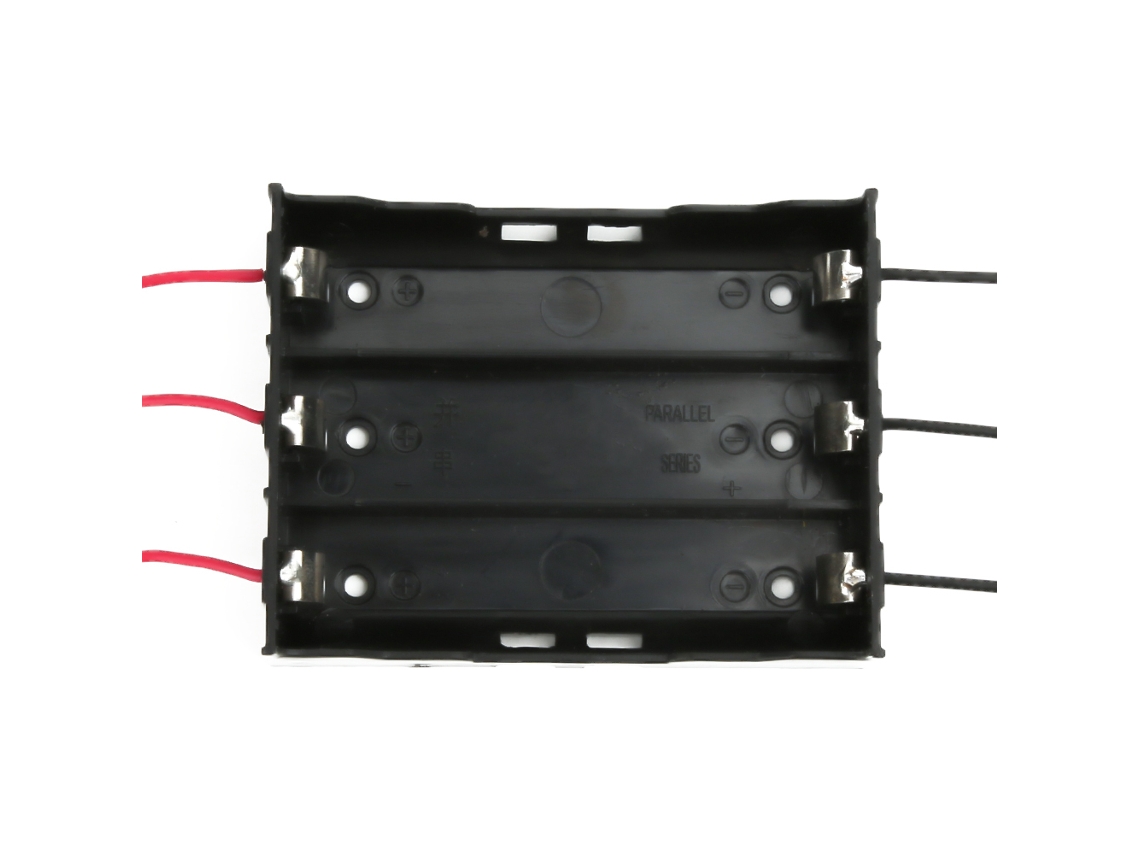2026as-5 Piezas Porta Baterías Para 3 Baterías Recargables 18650 Con Cable Diy Caja Contenedor
