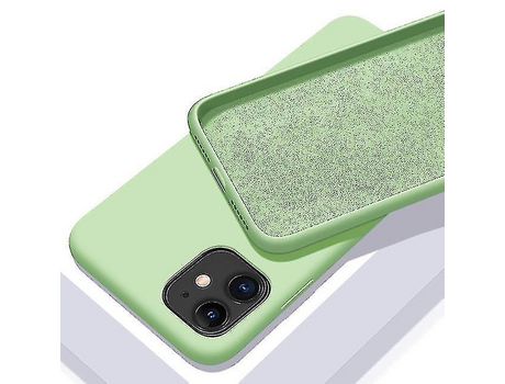 Funda para iPhone 12 Mini/12 ELKUAIE Textura Suave Verde