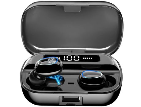 Auriculares Inalámbricos Intrauditivos BISBISOUS Bluetooth Negro