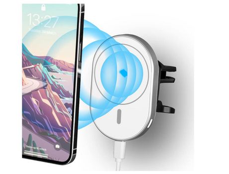 Soporte Seguro Carregamento Rápido Carro para iPhone 12 Pro/12 YIZHOOD Blanco