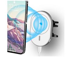 Soporte Seguro Carregamento Rápido Carro para iPhone 12 Pro/12 YIZHOOD Blanco