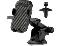 Soporte Carro Super Stable Painel Pára Brisa Ventilação YIZHOOD Negro