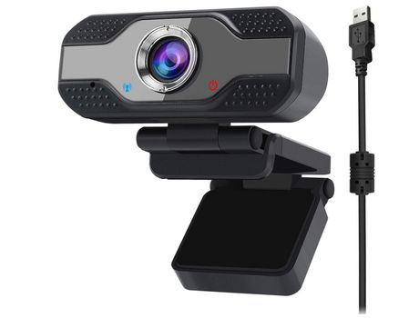 Plugues Cámara Usb Play Incorporado Full Ultra Hd Video Cam Videollamadas BISBISOUS Acrílico Negro
