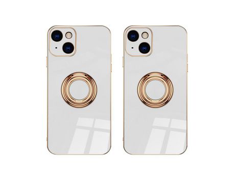 Protector de Pantalla para iPhone 14 Plus ELKUAIE Metal Blanco