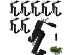 Ganchos De Pared Ajustables Inoomp Para Ladrillo, 8 Piezas, Ganchos De Metal Para Colgar Decoraciones Y Herramientas De