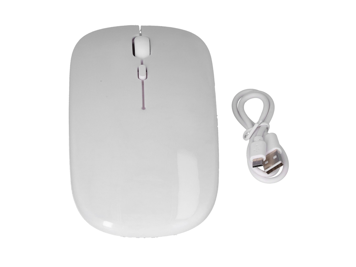 Ratón Inalámbrico Recargable De Doble Modo 2.4g, Ergonómico, Silencioso, Óptico, Accesorios Para Ordenador (blanco)