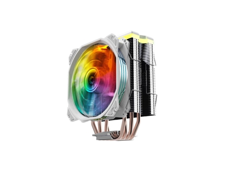 Ventilador PC NFORTEC CENTAURUS X CPU 4 pipes 120mm A-RGB PWM Blanco