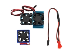 Mali conjunto de Dois Ventiladores para Esc e Motor Vxl 3s para Slash Rustler Stampede Hoss 4x4 Azul