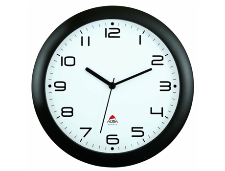 Reloj de Pared ARCHIVO 2000 Cristal (Negro - Metal - 30 cm)
