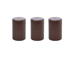 (3 Piezas Marrón) Mini Caja De Té De Metal, Pequeño Contenedor Portátil