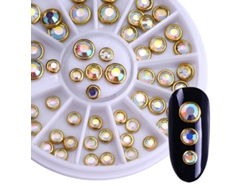 Accesorios Para Decoración De Uñas, Adornados Con Pedrería, Cristales Y Adornos De Diamantes De Imitación.