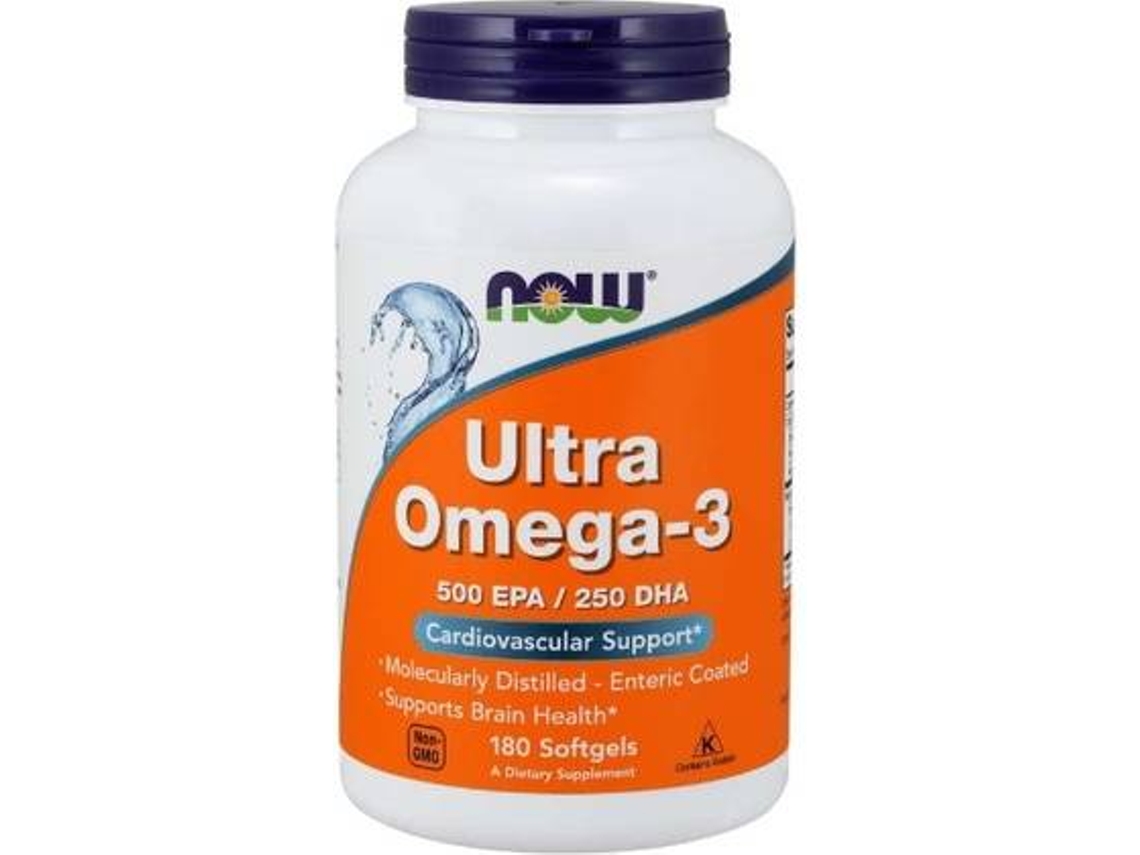 Complemento Alimentar NOW Ultra Omega- (180 cápsulas)