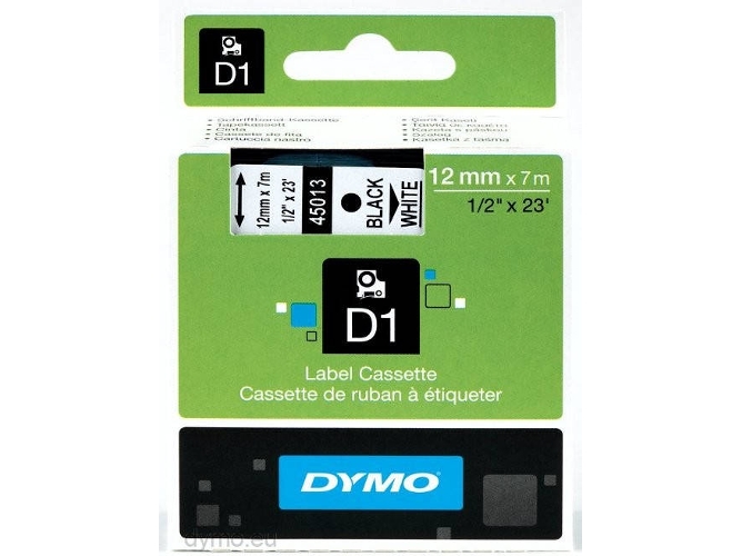 Cinta Laminada DYMO S0720530 Negro