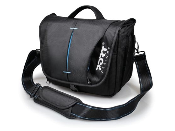 Bolsa Port Designs Helsinki SLR Negro y Azul 38x33.5x21cm