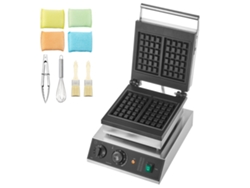 Máquina para hacer gofres rectangular comercial Succebuy 2000 W 300 x 410 x 250 mm
