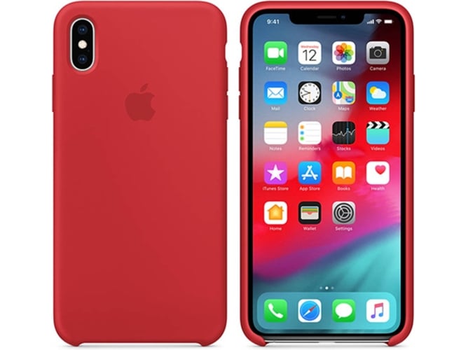 Funda iPhone 7 Plus, 8 Plus WJS Silicona Rojo